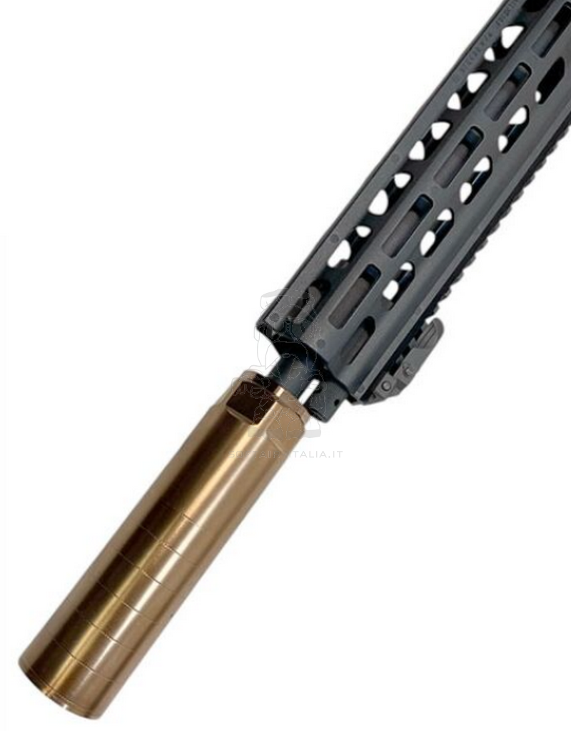 Airsoft Artisan MGX GEN9 Rex DA Flash Hider 14mm. CCW Suppressor Kit Silenziatore QPQ Red Copper by Airsoft Artisan