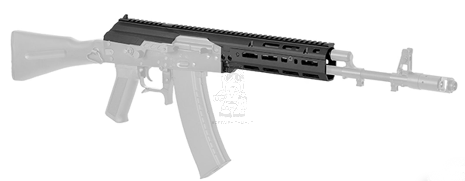 AK AKM - AK105 MK3 SAG Mk.3 Type Monolithic 1913 20mm. CNC Aluminum Top Handguard Kit by 5KU
