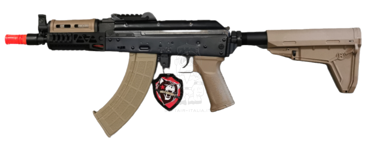 AKS74U RIS Tactical Desert Dual Color Full Metal BRRS Version by Bolt Airsoft