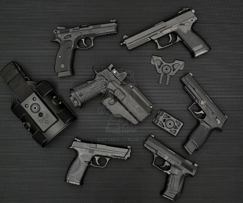 Amomax Universal 80 Handguns Holster 360° Tan Fondina Universale Tan by Amomax