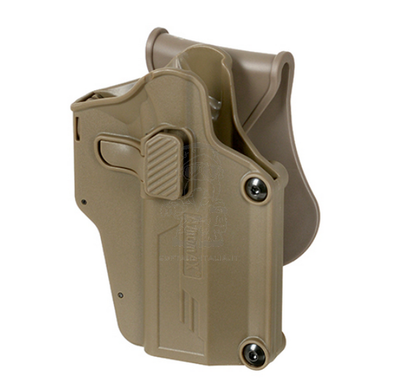 Amomax Universal 80 Handguns Holster 360° Tan Fondina Universale Tan by Amomax