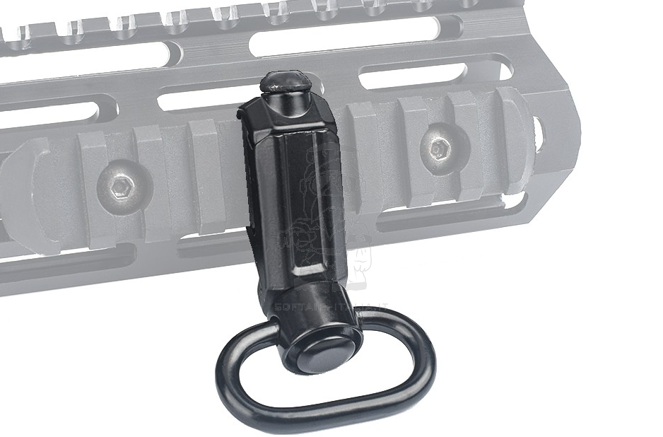Anello Cinghia QD Sgancio - Aggancio Rapido con Supporto Sling Mount per Slitte Picatinny - Weaver