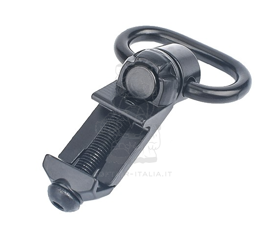 Anello Cinghia QD Sgancio - Aggancio Rapido con Supporto Sling Mount per Slitte Picatinny - Weaver