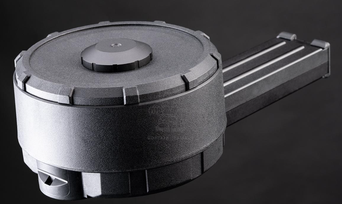 Angel Custom P90 ZAKU 3000bb Auto Electric Winding Drum Magazine Caricatore Elettrico by Angel Custom