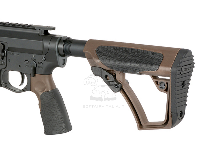 AR15 - M4 DD Type EMG Licensed Retractable Brown Crane Type Stock by EMG