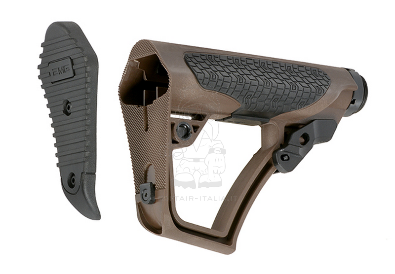AR15 - M4 DD Type EMG Licensed Retractable Brown Crane Type Stock by EMG