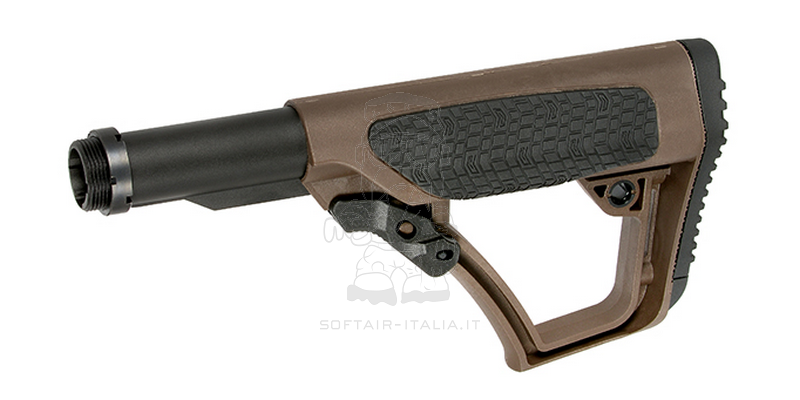 AR15 - M4 DD Type EMG Licensed Retractable Brown Crane Type Stock by EMG