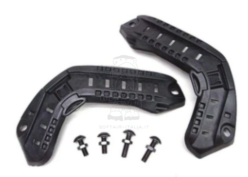 ARC BK Black Mich Helmet Rail Mount Supporti Laterali per Elmetti Mich & Similari by Emerson