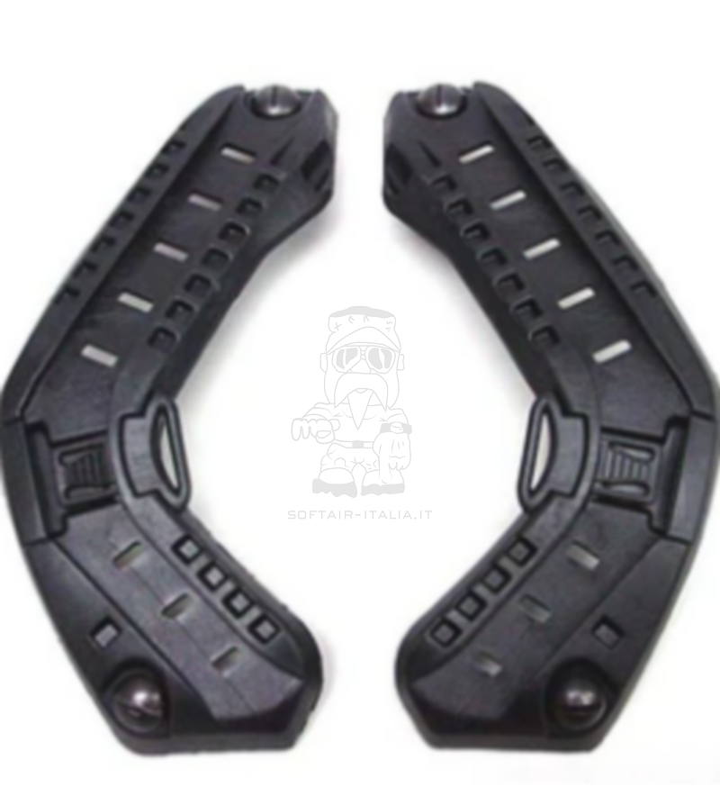 ARC BK Black Mich Helmet Rail Mount Supporti Laterali per Elmetti Mich & Similari by Emerson