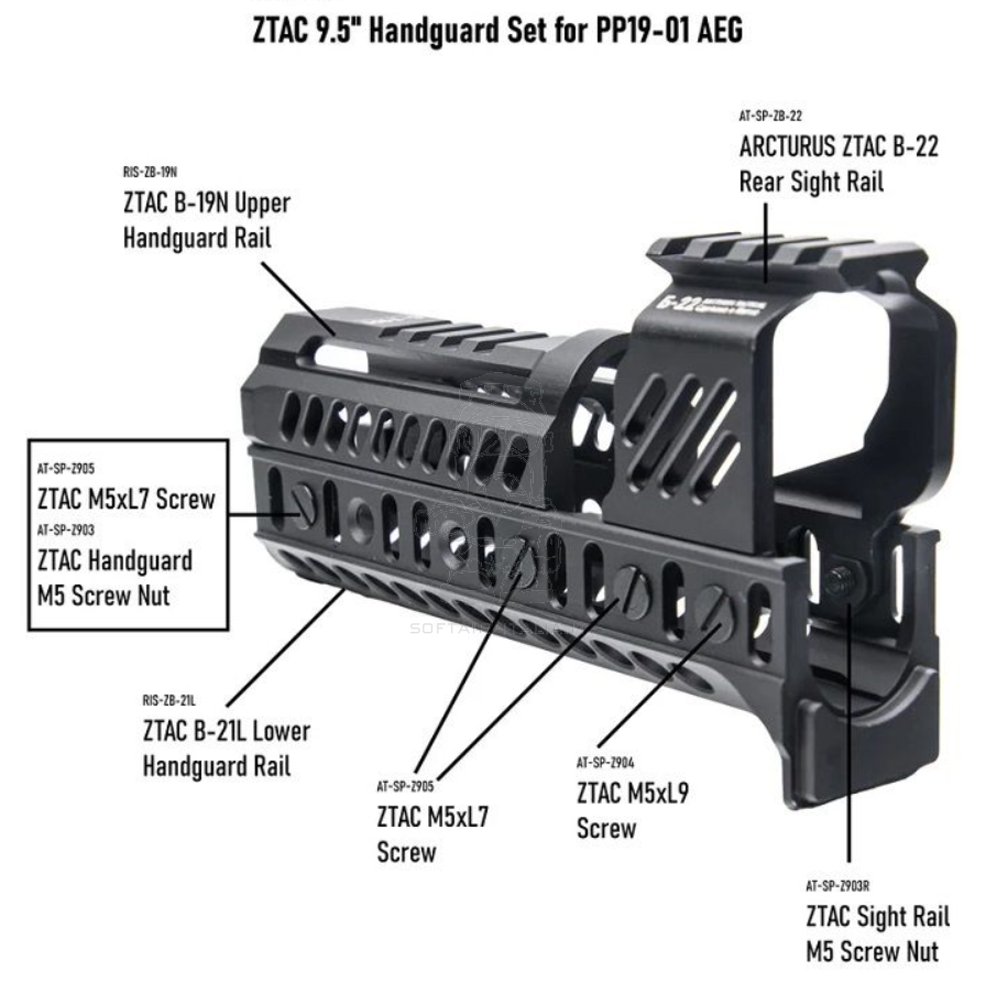 PP19-01 Arcturus Vityaz SMG Submachine Gun ZTAC SP1 CQB AEG FE™ ZENITCO-SP1 by Arcturus