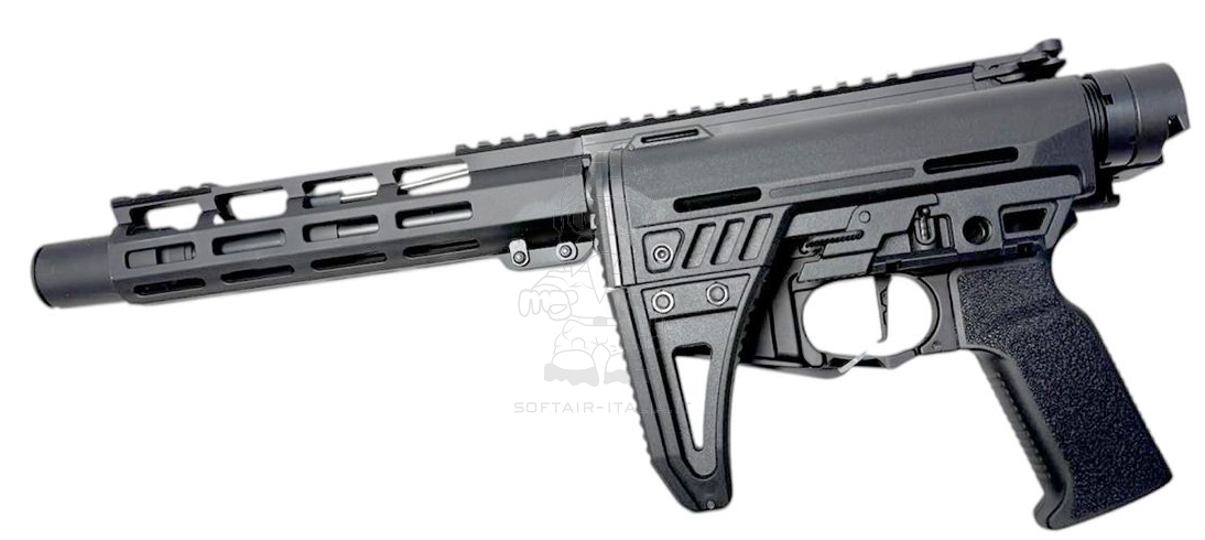 Arcturus X C.A.T. M4 - AR15 Explorer 8.5" Folding Stock AR FE™ Optical ETU Mosfet AEG Carbine by Arcturus