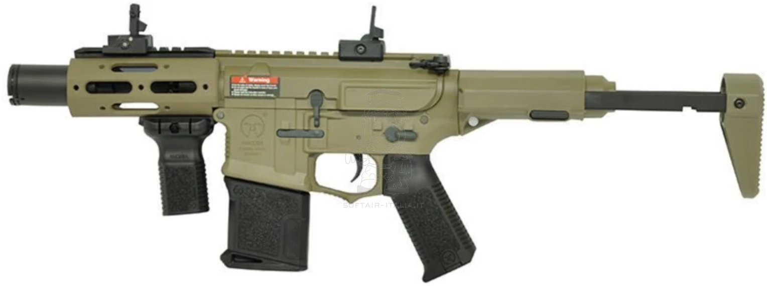 Ares EFCS AM-015 Stubby CQB Badge Speed Trgigger AEG Tan Version by Ares