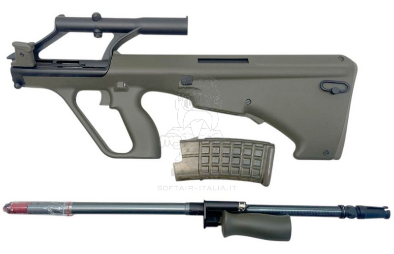 AUG A1 SSR77 Long & Shorty OD ETU Miltary Version 11,1v Li-Po Ready by Novritsch