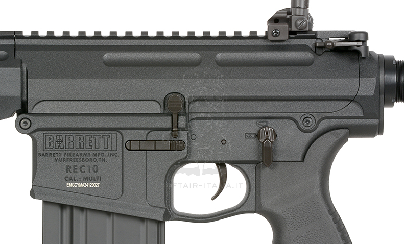 Barrett Rec10 11.5inch M-LOK Handguard DMR Eshooter Kestrel V2 Basic Mosfet cal.7,62 AEG by EGM > Cyma