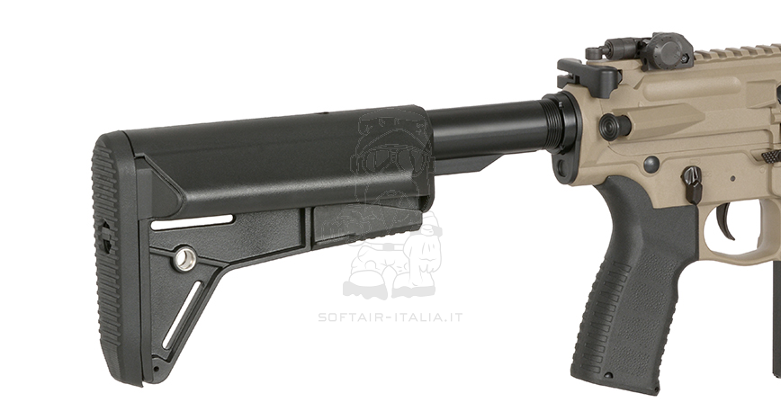 Barrett Rec10 11.5inch M-LOK Handguard DMR Eshooter Kestrel V2 Basic Mosfet cal.7,62 AEG Desert Tan Version by EGM > Cyma