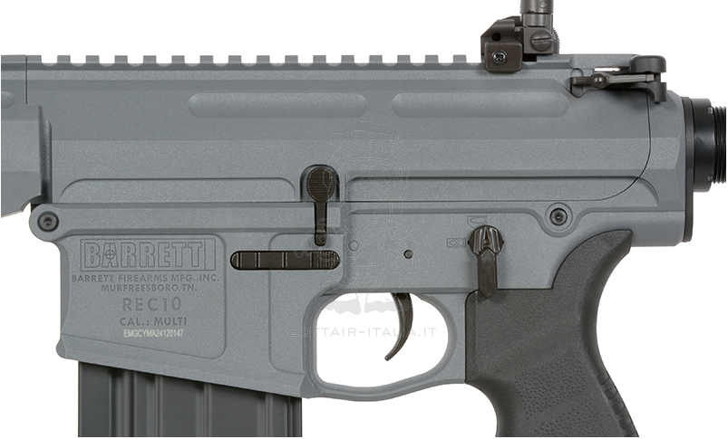 Barrett Rec10 11.5" M-LOK Handguard DMR Eshooter Kestrel V2 Basic Mosfet cal.7,62 AEG Grey Version by EGM > Cyma