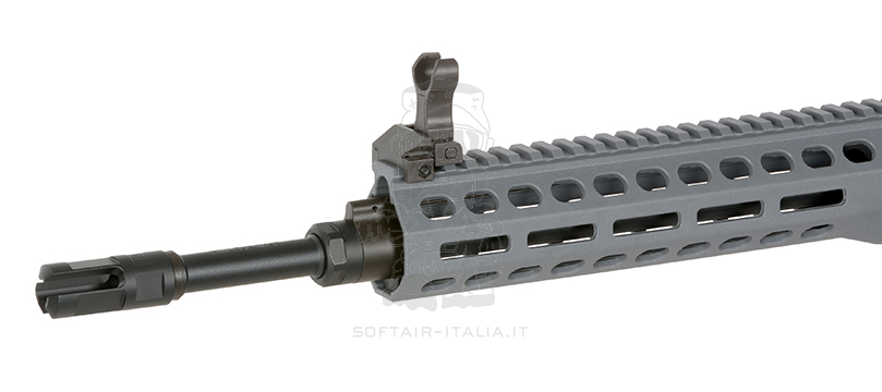 Barrett Rec10 11.5" M-LOK Handguard DMR Eshooter Kestrel V2 Basic Mosfet cal.7,62 AEG Grey Version by EGM > Cyma