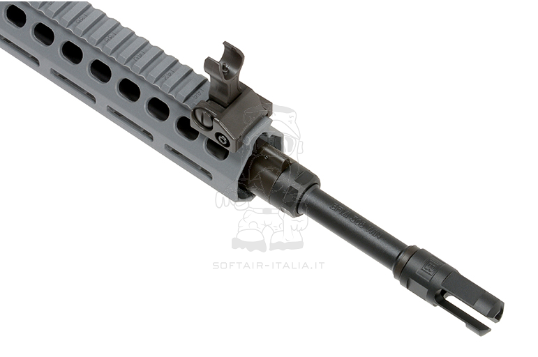 Barrett Rec10 11.5" M-LOK Handguard DMR Eshooter Kestrel V2 Basic Mosfet cal.7,62 AEG Grey Version by EGM > Cyma