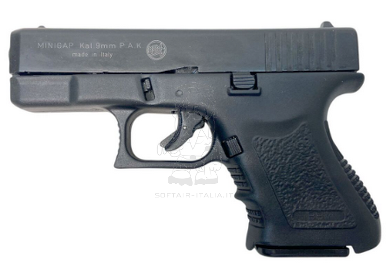 Bruni Blank Fire MiniGap 9mm. Pistola a Salve G26 Replica by Bruni