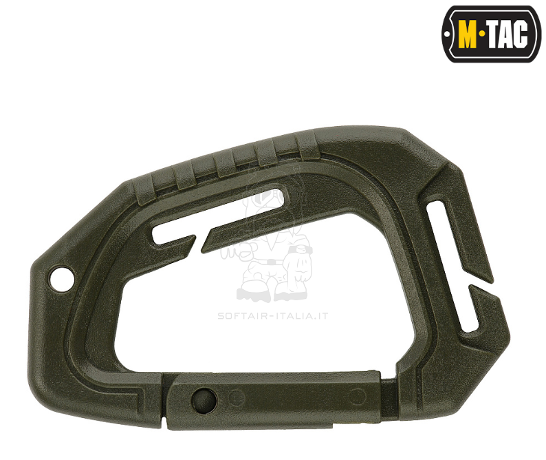 Carabiner Tactical Coyote OD Plastic Moschettone by M-TAC