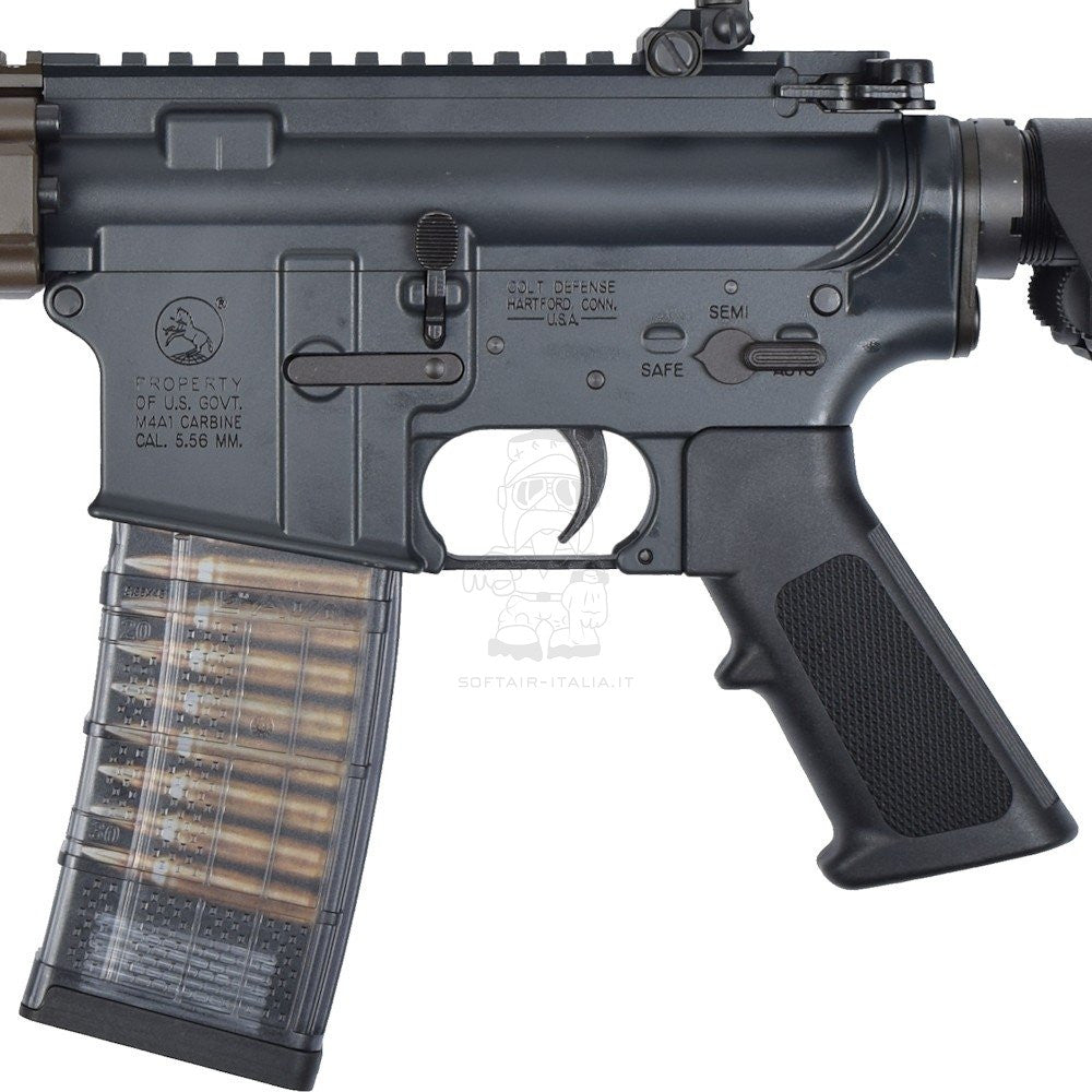 Colt MK18 CGS 10.5" GBB Gas Blow Back Scritte e Loghi Originali Dual Color Black - Bronze by Cyma