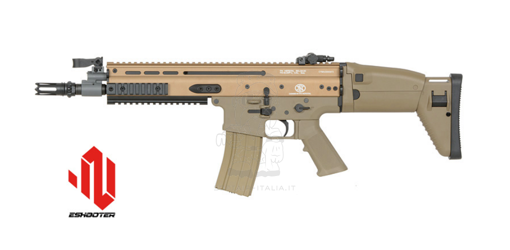 Cybergun Licensed FN Scar-L Desert Tan Dark Earth Eshooter ETU - Mosfet AEG by Cyma > Cybergun