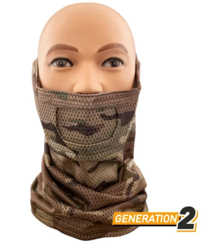 Cygnus Armory MC Multicam Face Warrior Neck Gaiter Gen2 Balaclava - Mephisto by Cygnus Armory
