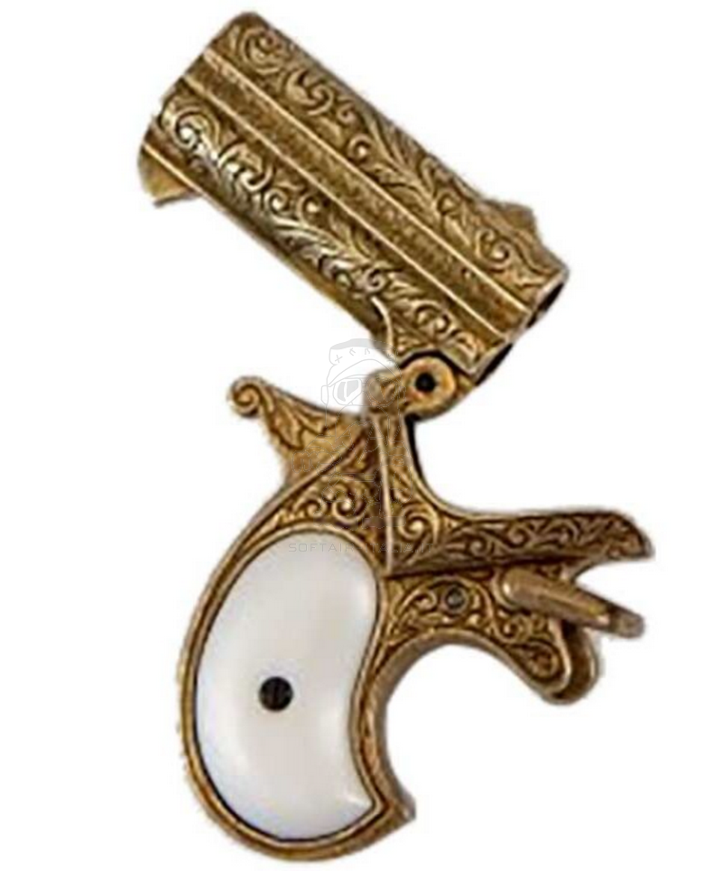 Derringer 1866 Remington Two Shots Gold Versione by Denix