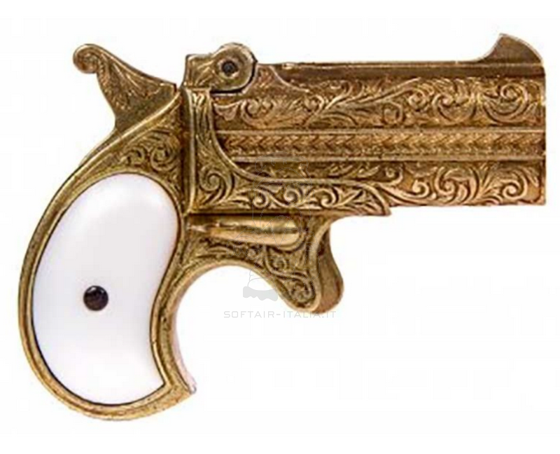 Derringer 1866 Remington Two Shots Gold Versione by Denix