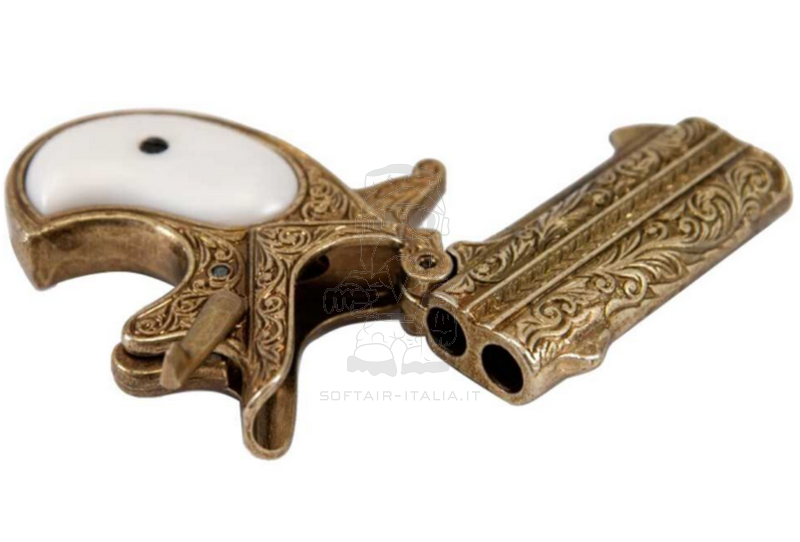 Derringer 1866 Remington Two Shots Gold Versione by Denix