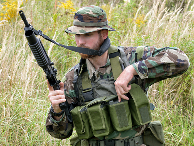 Devgru 90s SEAL Team Six Greenside Operations OD M4 - AK47 - G36 - M14 Chest Rig Cordura 500D by 8Fields