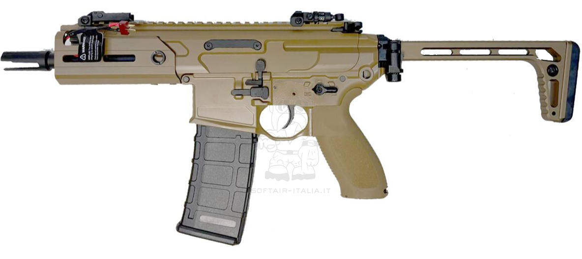E&C MCX Rattler 4.8" Type Full Metal Replica ETU FDE Flat Dark Earth Version AEG by E&C