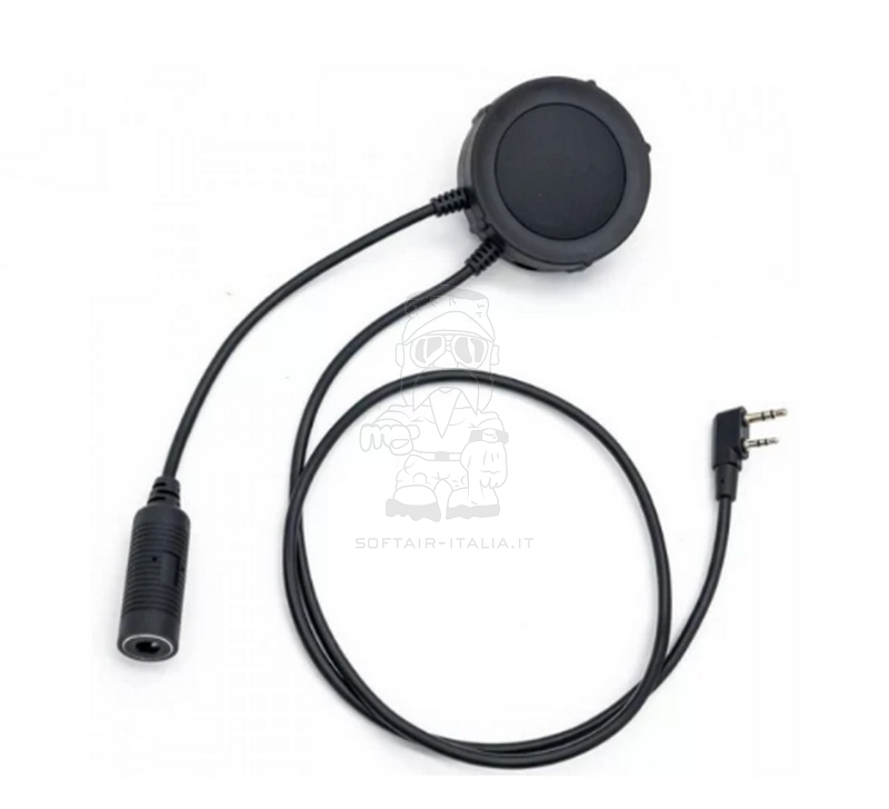 EARMOR M55 PTT Switch KenWood - Baofeng - Wouxun and Similars MIL-STD 4-Pin Nexus TP-120-7.0 NATO Plug for Earmor Headsets by Earmor