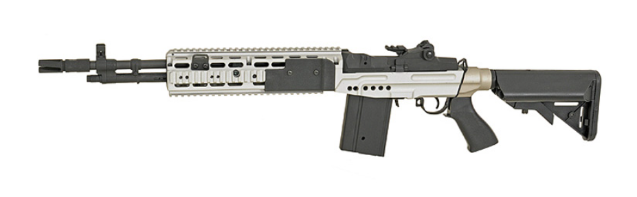 EBR M14 Shorty Chrome - Silver Version AEG by Cyma