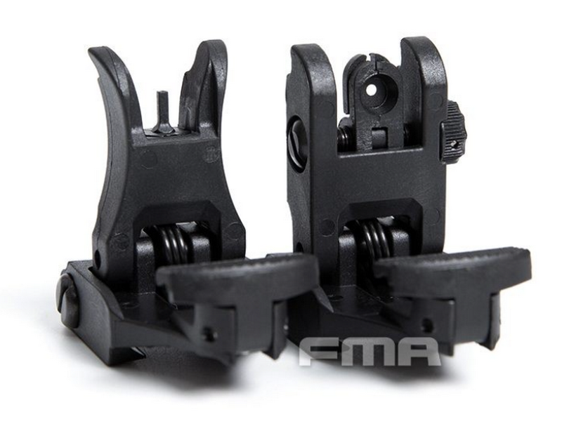 Flip Up Removable Black Front & Rear Sights by FMA