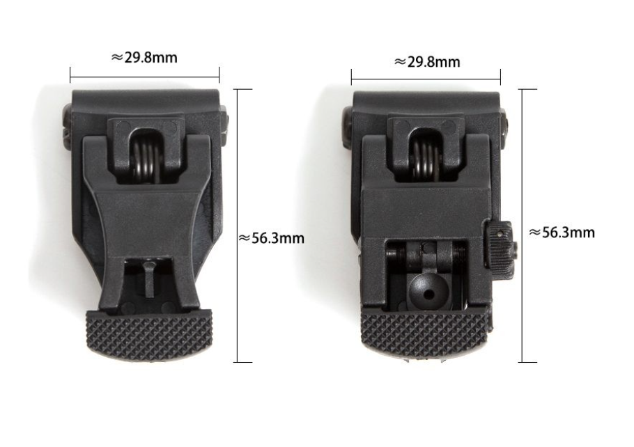 Flip Up Removable Black Front & Rear Sights by FMA