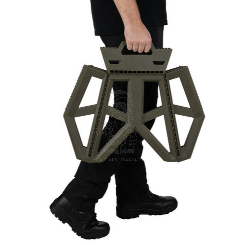 Foldable OD Stool Folded 50 x 58cm. Sgabello Pieghevole