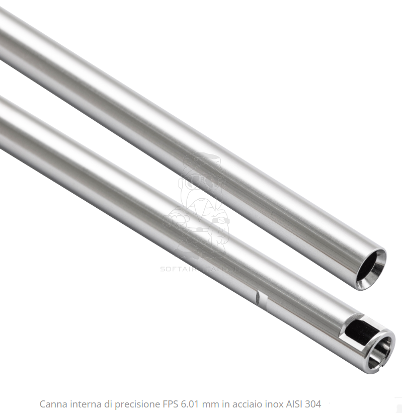 FPS 6,01 x 185mm. Steel Inner Barrel Canna Interna di Precisione in Acciaio Inox AISI 304 by FPS