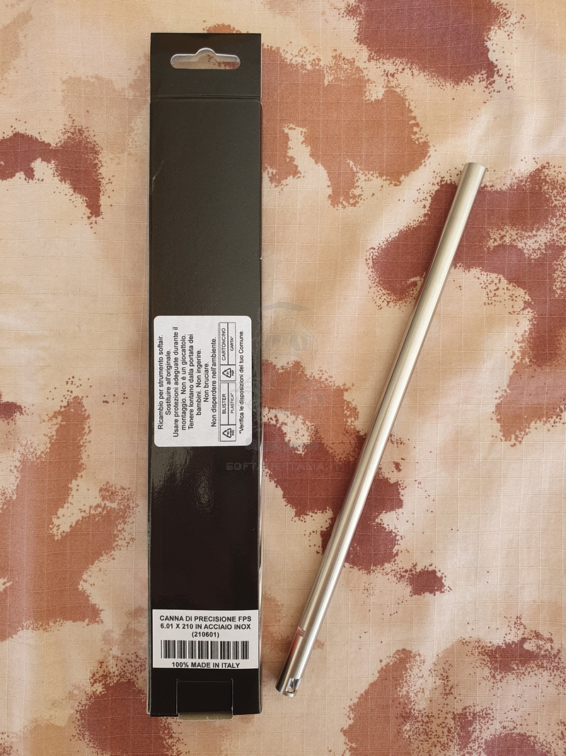 FPS 6,01 x 210mm Steel Inner Barrel Canna Interna di Precisione in Acciaio Inox AISI 304 by FPS