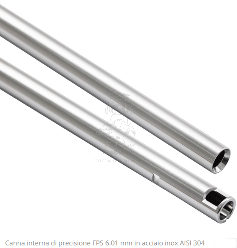 FPS 6,01 x 210mm Steel Inner Barrel Canna Interna di Precisione in Acciaio Inox AISI 304 by FPS