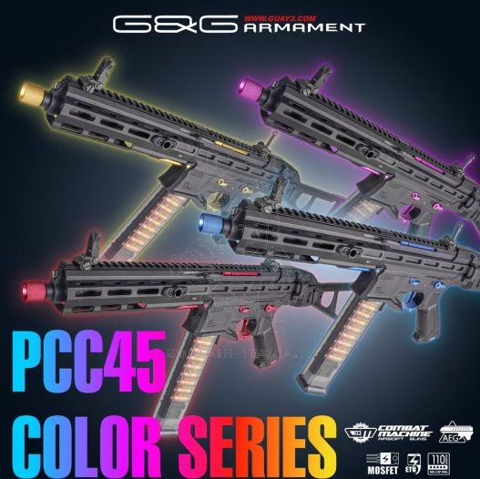G&G PCC45 Blue Version AR9 - PDW M-Lok ETU - Mosfet AEG by G&G