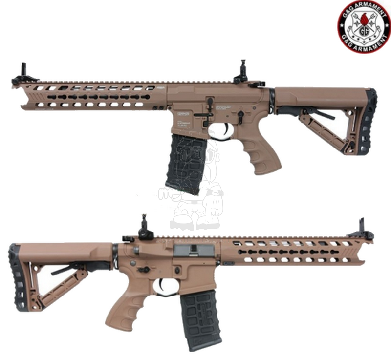 G&G Predator KeyMod GC16 Coyote Tan ETU - Mosfet AEG Rifle by G&G