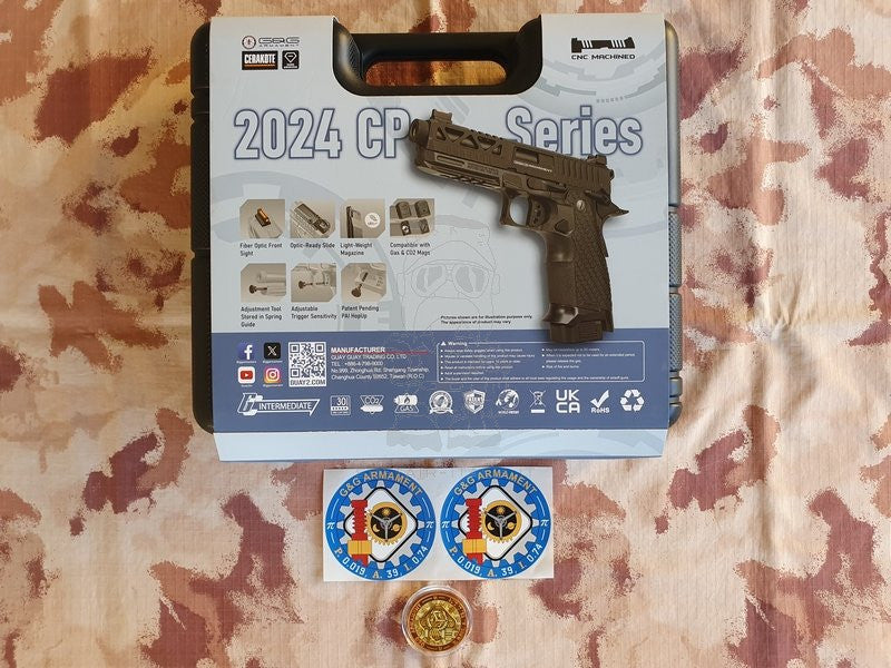 G&G STP45 2024 CP Elite Light Aluminum Custom Version GBB PIstola BlowBack Carrello e Corpo in Alluminio by G&G