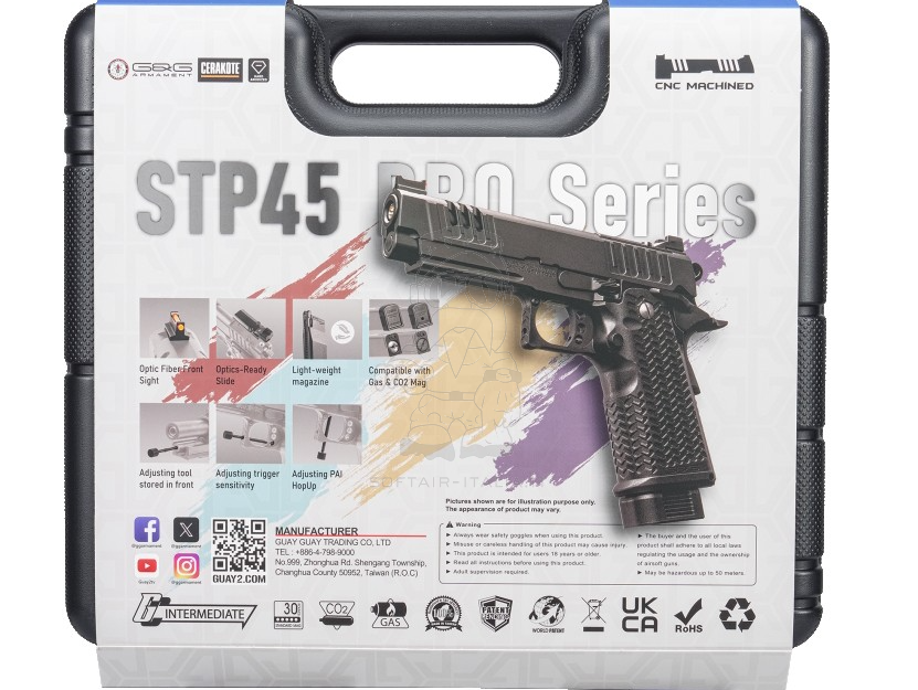 G&G STP45 GBB PRO 8" Cerakote Full Metal Hi-Capa Airsoft Pistol by G&G