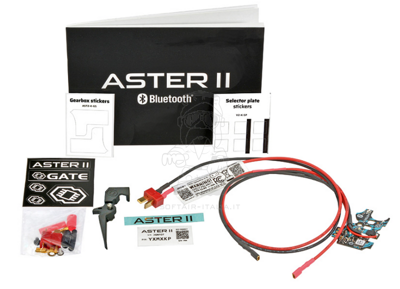 Gate ASTER II Bluetooth® Expert HPA Compatible  V2 Rear Wired + Quantum Trgigger Cavetteria Posteriore by Gate