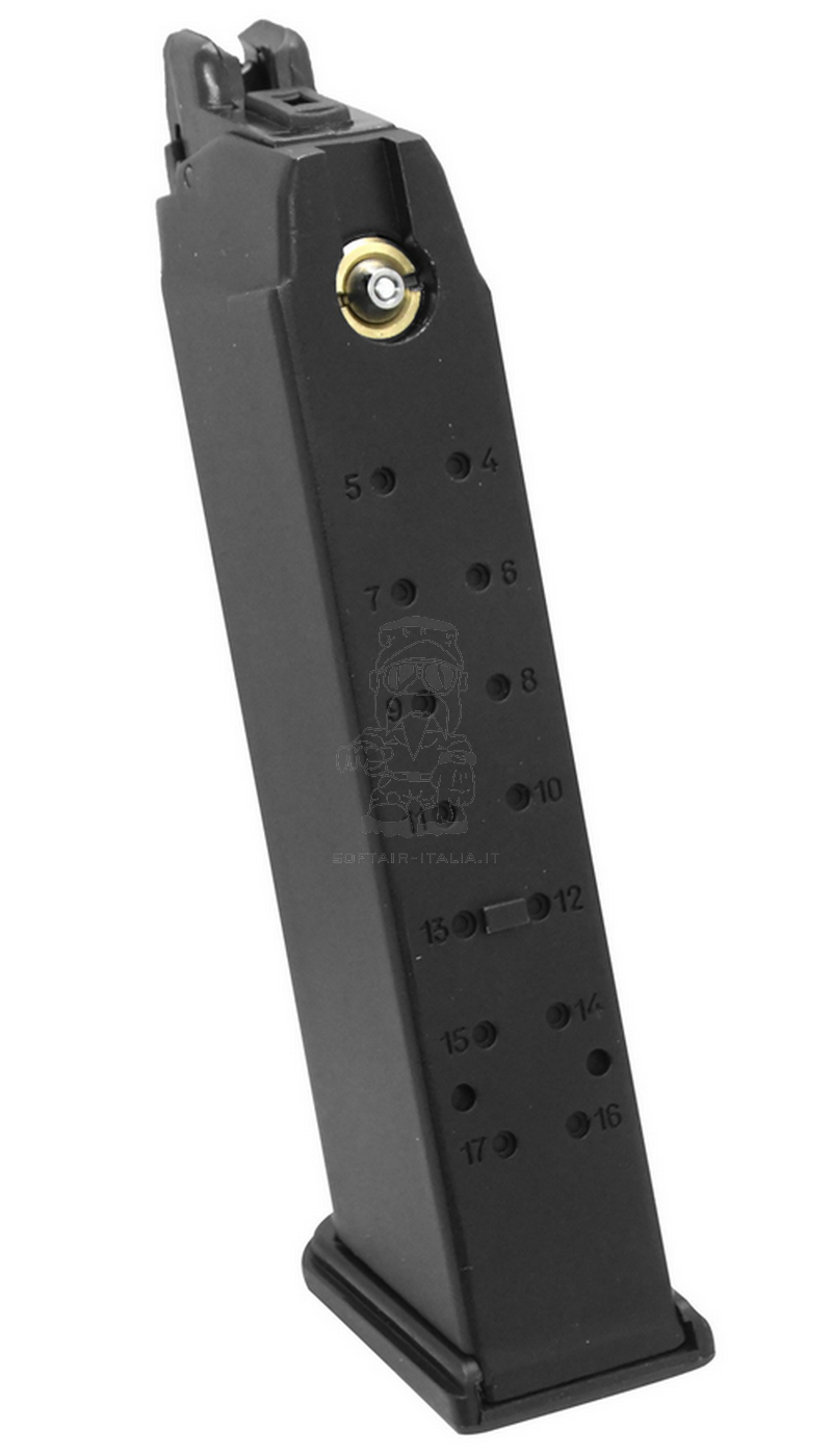 Glock 17 VFC - Cybergun & G17 Type WE - Tokyo Marui - Raven G & AAP Action Army Compatible 22bb Gas Magazine by Delta Armory