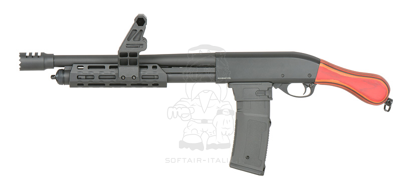 Golden Eagle Alpha Tactical A.T.P The Judgement Pumping Handle 7" M-LOK M4 Mag 1 Joule Gas Shotgun by Golden Eagle