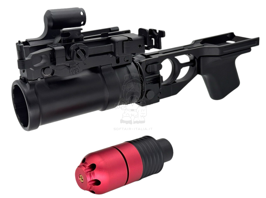 GP-25 Russian AK Full Metal Grenade Launcher w. VOG-25 Type Gas Grenade by Snow Wolf
