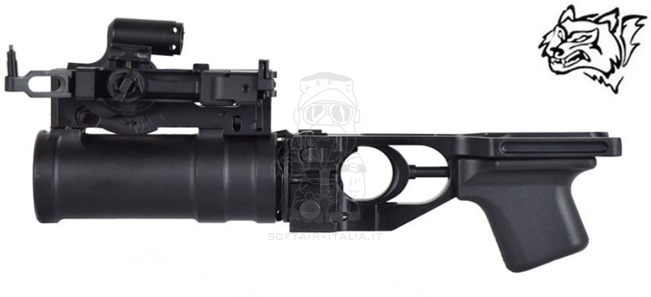 GP-25 Russian AK Full Metal Grenade Launcher w. VOG-25 Type Gas Grenade by Snow Wolf