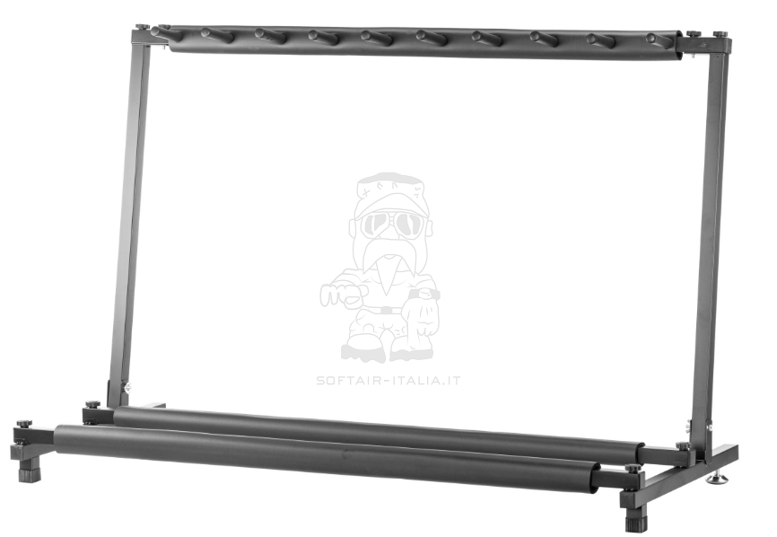 Gun Rifle Rack Rastrelliera in Metallo per 9 Fucili by Bo Manufacture